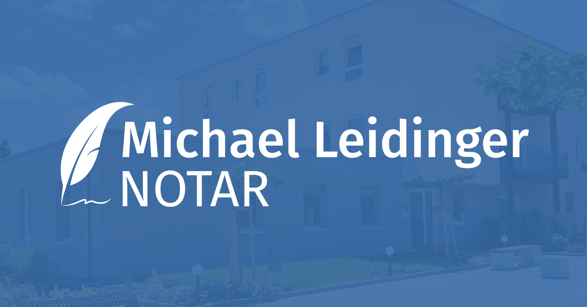 Notar Michael Leidinger Seit 2008 Ihr Notar in Tholey und Eppelborn